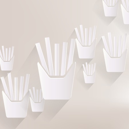 Fried potatoes iconのイラスト素材