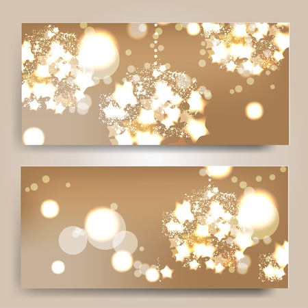 Elegant Christmas background with snowflakesのイラスト素材