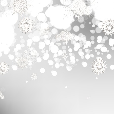 Elegant Christmas background with snowflakesのイラスト素材