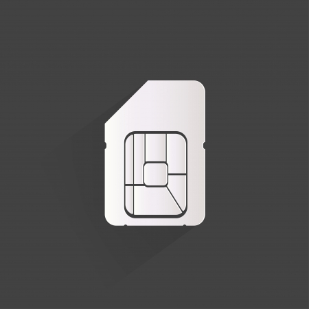 Sim card web iconのイラスト素材