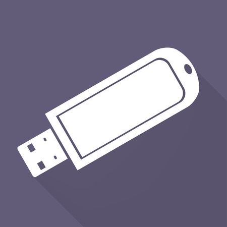 Usb flash drive web iconのイラスト素材