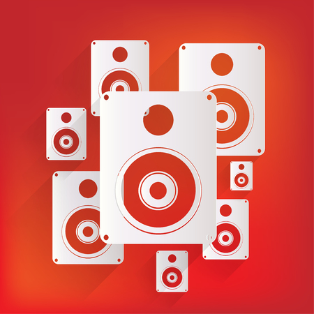 Subwoofer web iconのイラスト素材