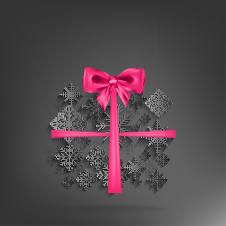 Abstract christmas background with snowflakesのイラスト素材