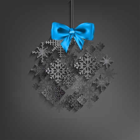 Abstract christmas background with snowflakesのイラスト素材