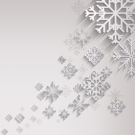 Abstract christmas background with snowflakesのイラスト素材