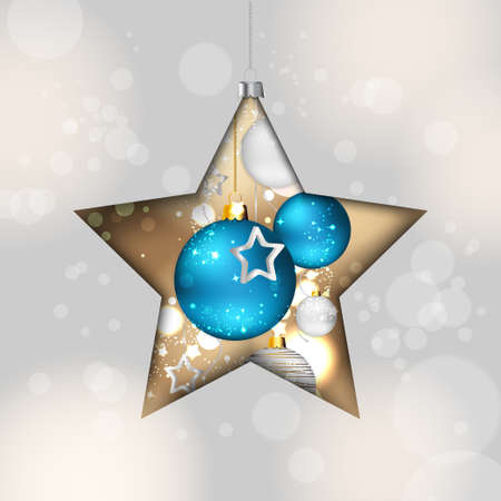 Background with christmas ballsのイラスト素材