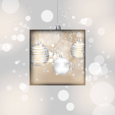 Background with christmas ballsのイラスト素材