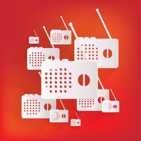 Radio web iconのイラスト素材