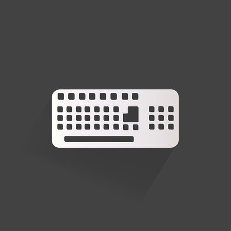 Computer keyboard web iconのイラスト素材