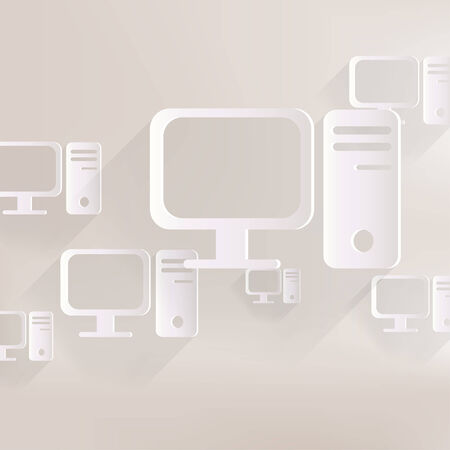 Computer web iconのイラスト素材