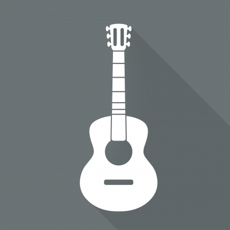 Guitar icon. Music backgrondのイラスト素材