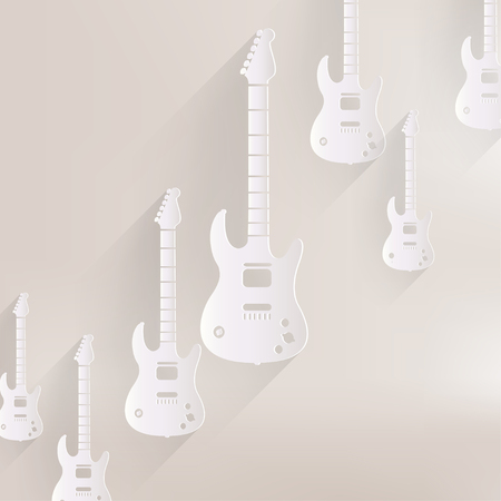 Guitar icon. Music backgrondのイラスト素材