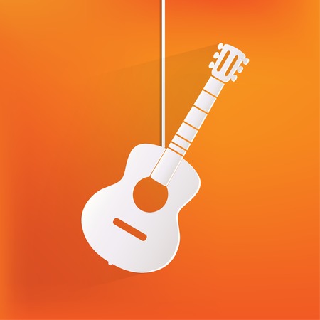 Guitar icon. Music backgrondのイラスト素材