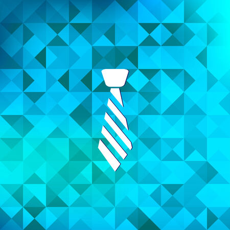 Hipster tie icon.Triangle background.のイラスト素材