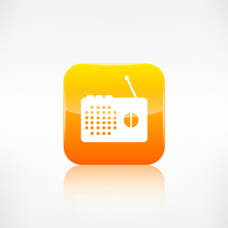 Radio web icon. Application button.のイラスト素材
