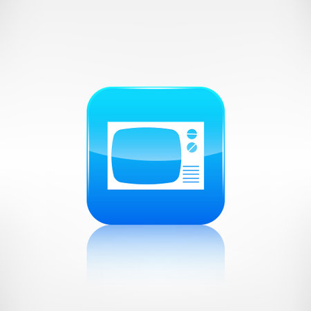 Retro tv icon. Application button.のイラスト素材