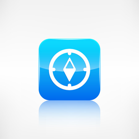 Compass web icon. Application button.のイラスト素材