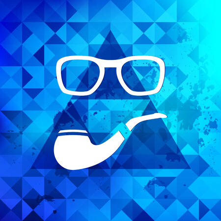 Triangle retro hipster background.のイラスト素材