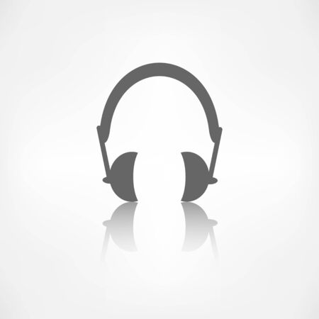 Headphones icon. Musical accessory.のイラスト素材