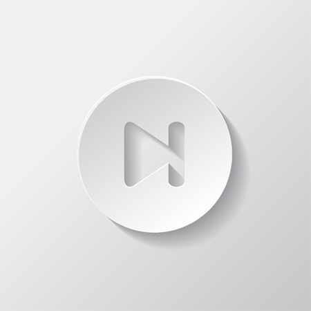 Next track web icon. Media player.のイラスト素材