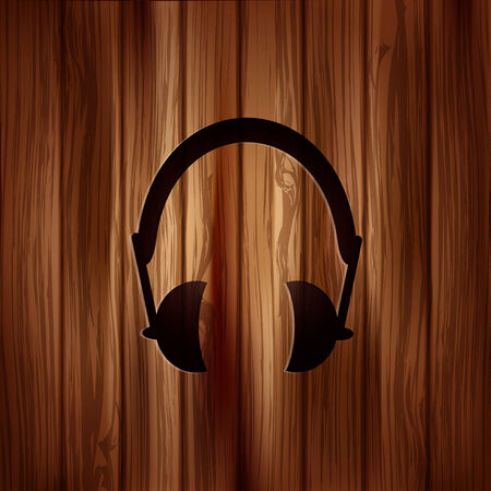 Headphones icon. Musical accessory.のイラスト素材