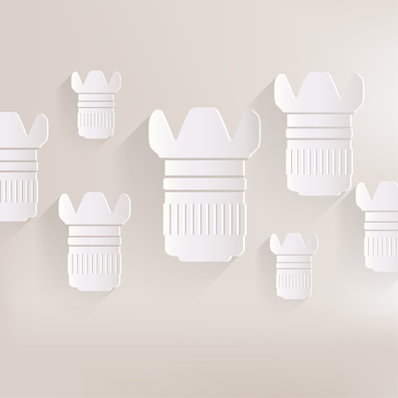 Camera lens iconのイラスト素材