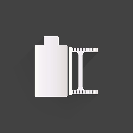 photo film in cartridge iconのイラスト素材