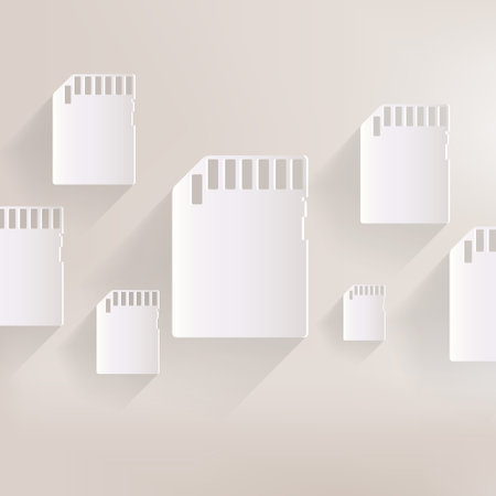 compact memory card icon