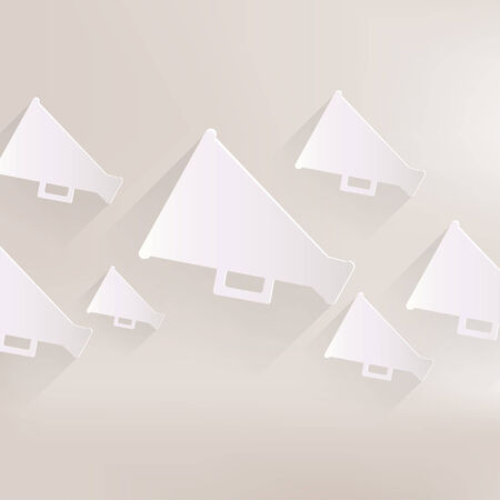 Megaphone, loudspeaker icon. Loud-hailer symbolのイラスト素材
