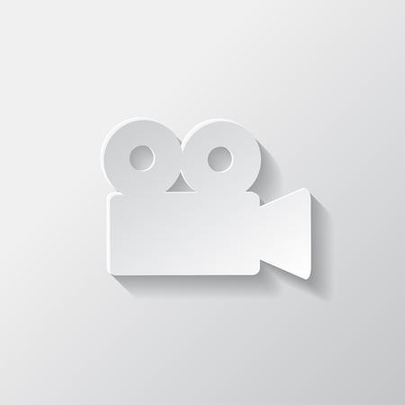 Video camera web icon. Cinema symbol.のイラスト素材