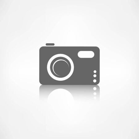 Digital photo camera icon.のイラスト素材