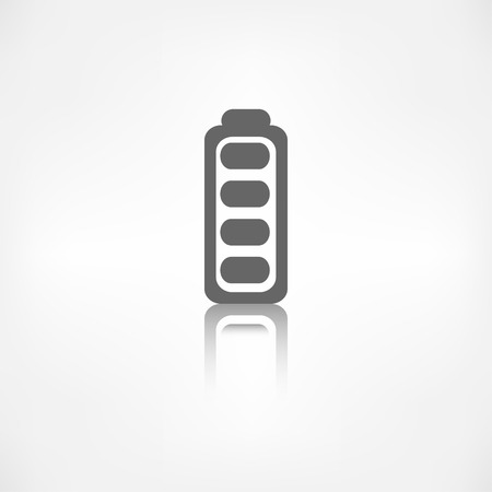Full battery icon. Accumulatorのイラスト素材