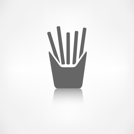 Fried potatoes iconのイラスト素材