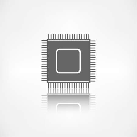 Microchip web iconのイラスト素材