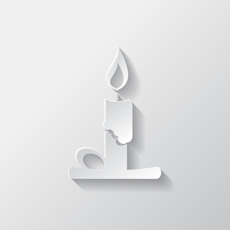 Candle web iconのイラスト素材