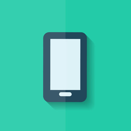 Smartphone Icon. Mobile phone. Flat design.のイラスト素材