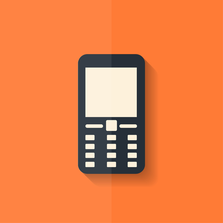 Mobile phone icon. Flat design.のイラスト素材