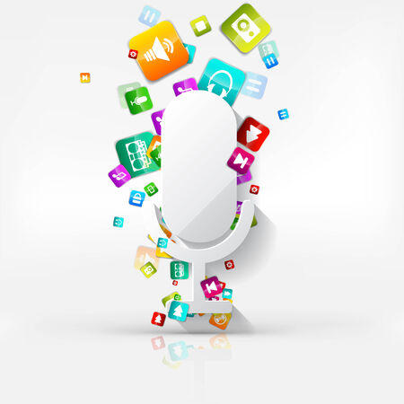 Application button.Social media.Cloud computing.のイラスト素材