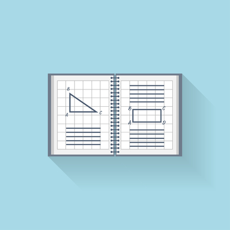 Flat book iconのイラスト素材