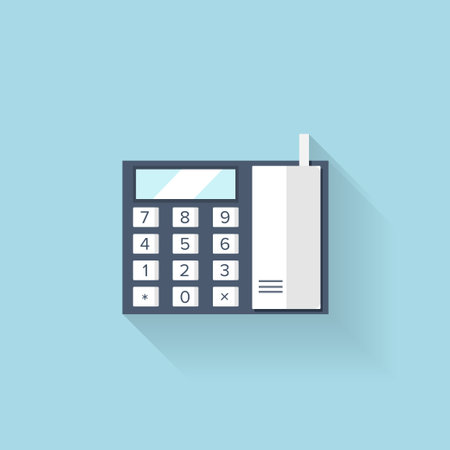 Flat web icon. Phone