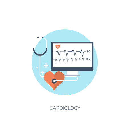 Vector illustration. Flat medical and chemical background. Research, experiment. Healthcare, first aid.のイラスト素材