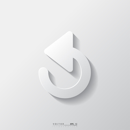 Undo icon, back arrow symbolのイラスト素材