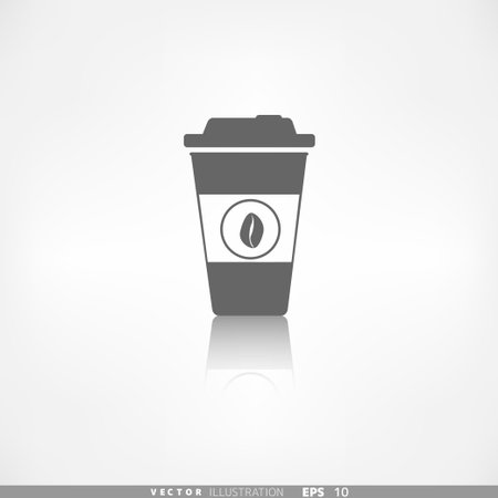 Takeaway paper coffee cup iconのイラスト素材