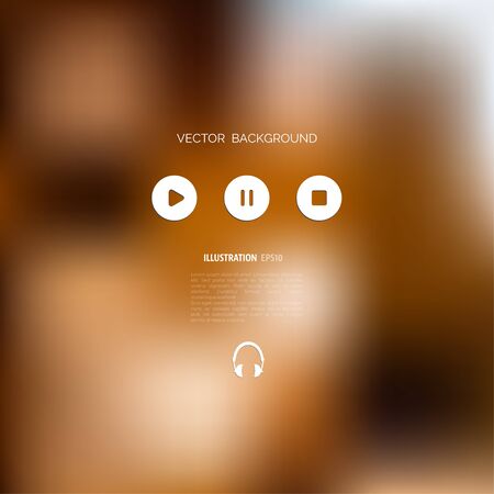 Defocused  abstract texture background with web iconsのイラスト素材