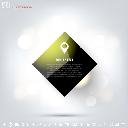Black cloud computing background with web icons. Social network. Mobile app. Infographic elements.のイラスト素材