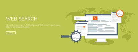 Flat computer mouse icon. Programming concept background. Coding.のイラスト素材