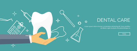 Vector illustration. Flat header. Medical background. First aid and diagnostic. Medical research and therapy. Global healthcare.のイラスト素材