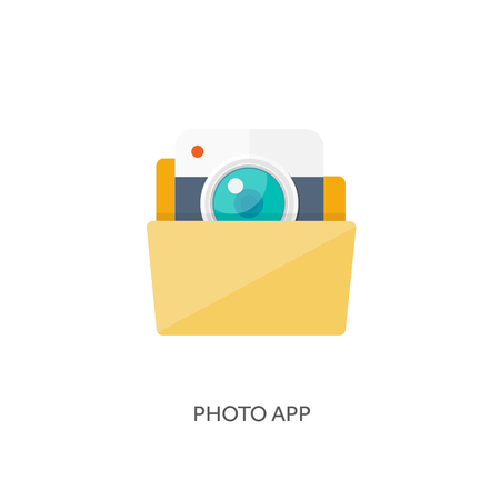 Vector illustration. Flat background with envelope. Emailing concept background. Spam and sms writing.Lettering.のイラスト素材