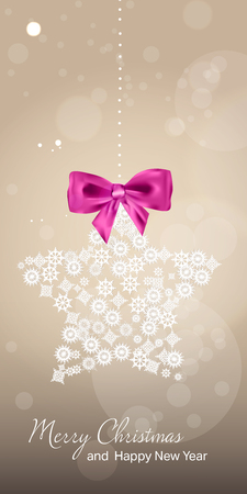 Vector illustration. Christmas card. New year. Winter holidays. Celebration. Xmas.のイラスト素材