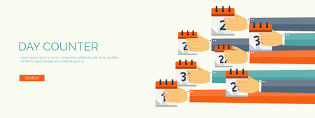 Vector illustration. Clock flat icon. World time concept. Business background. Internet marketing. Daily infographic.のイラスト素材